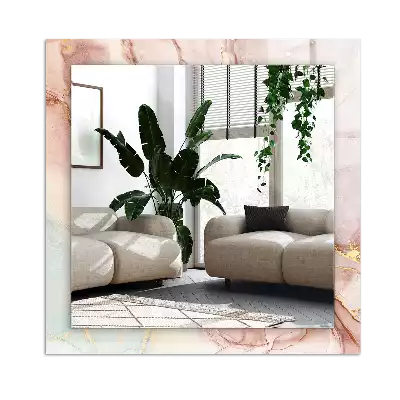 Obdĺžnikové zrkadlo s motívom Abstraktné akvarelové umenie