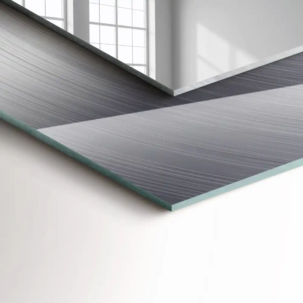 Obdĺžnikové ozdobné zrkadlo Okrúhly kovový povrch