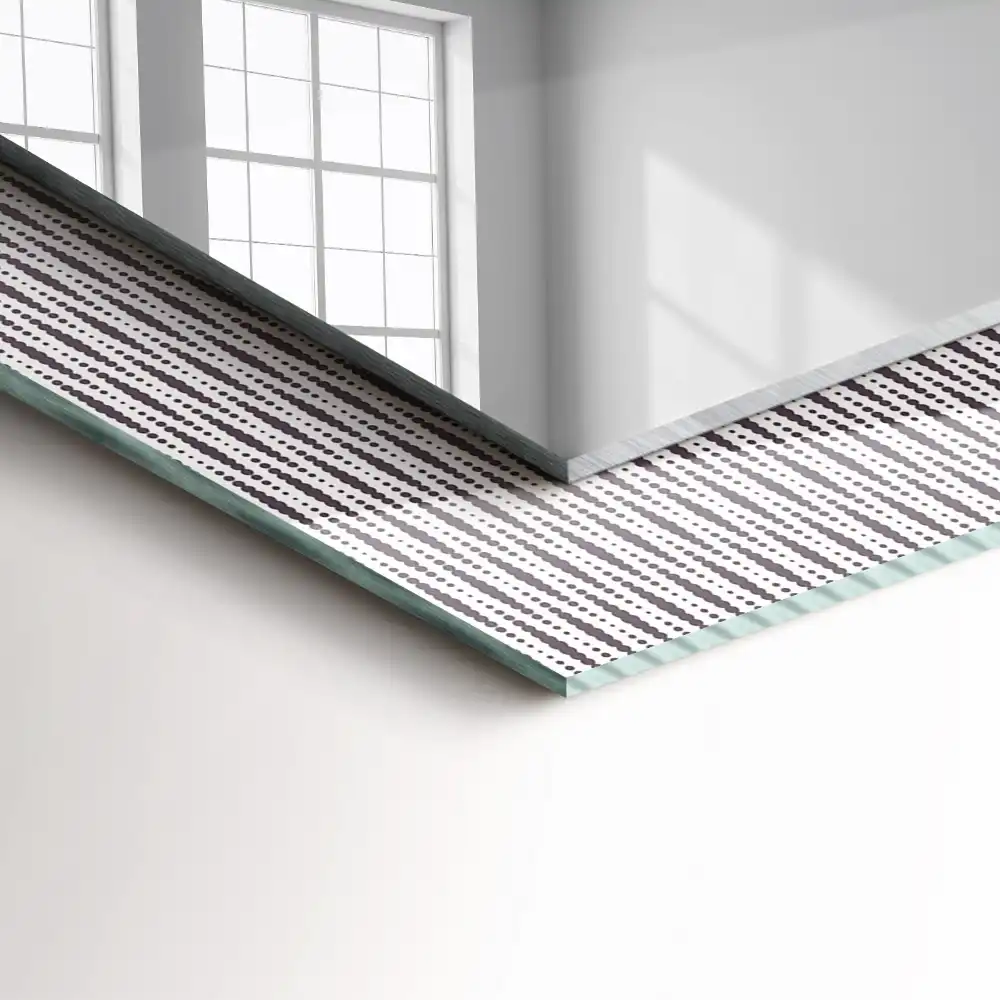 Obdĺžnikové dekoračné zrkadlo Vzor textilnej tkaniny