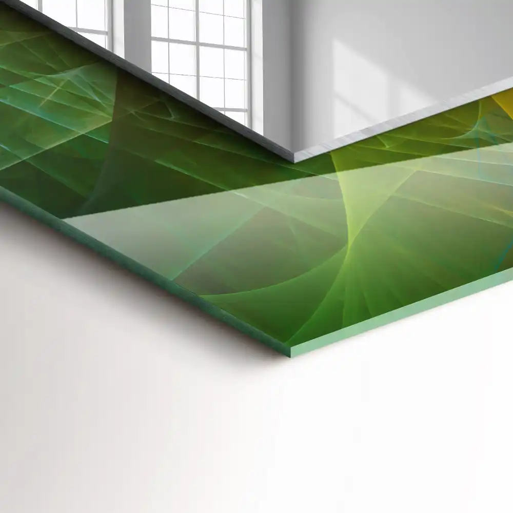 Obdĺžnikové ozdobné zrkadlo Farebná abstraktná špirála