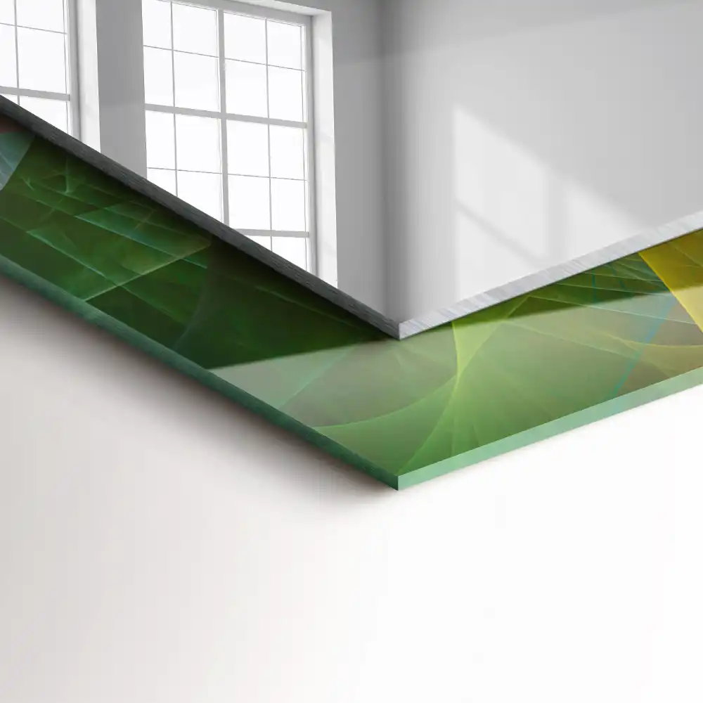 Obdĺžnikové ozdobné zrkadlo Farebná abstraktná špirála