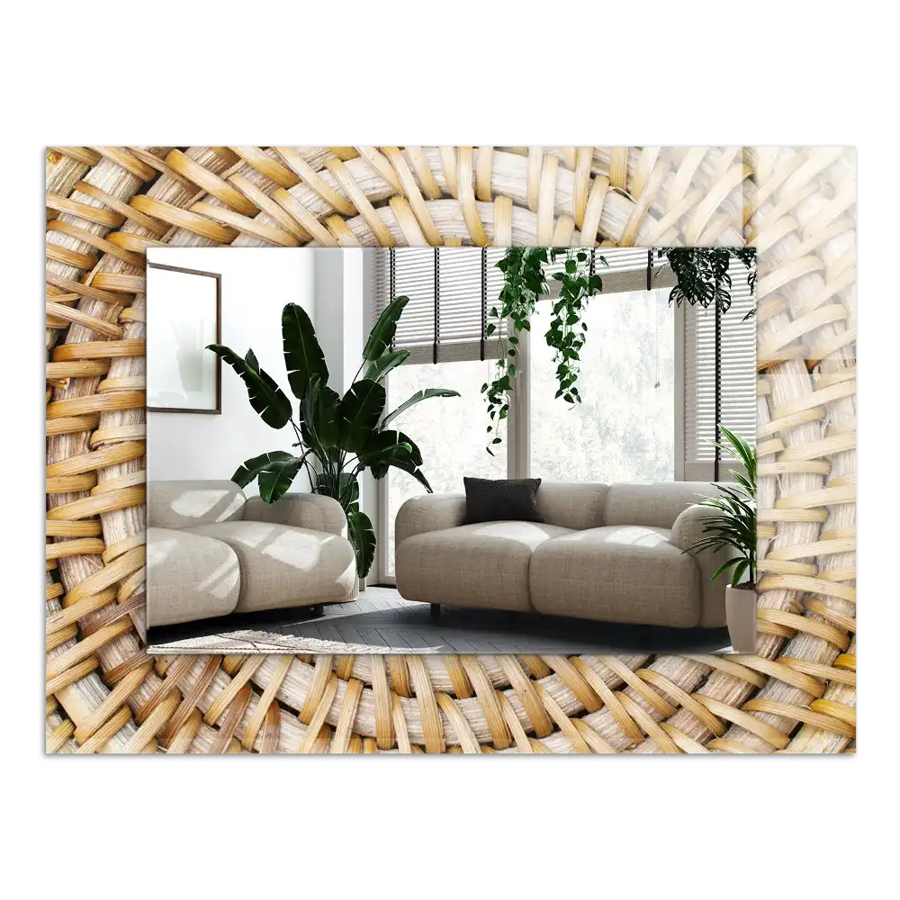 Obdĺžnikové zrkadlo s motívom Prútie