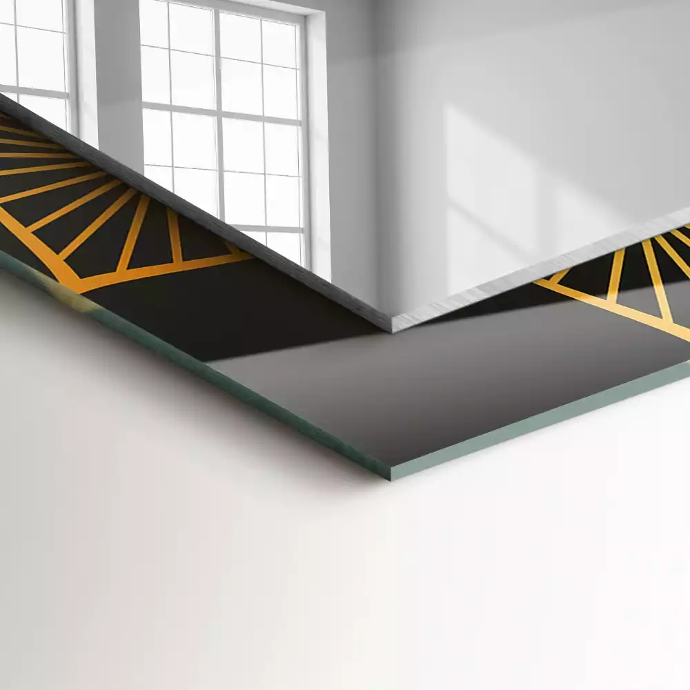 Obdĺžnikové ozdobné zrkadlo vzor mandaly