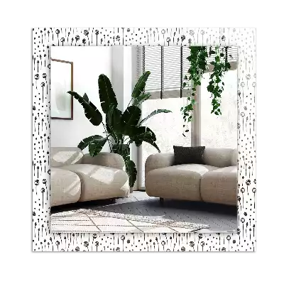 Obdĺžnikové ozdobné zrkadlo Minimalistická príroda