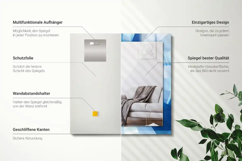 Obdĺžnikové ozdobné zrkadlo Abstraktný tunel