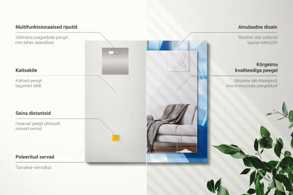 Obdĺžnikové ozdobné zrkadlo Abstraktný tunel