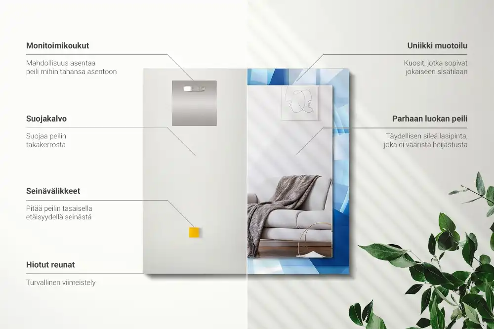 Obdĺžnikové ozdobné zrkadlo Abstraktný tunel