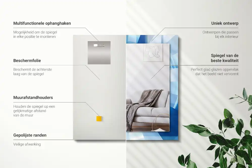 Obdĺžnikové ozdobné zrkadlo Abstraktný tunel