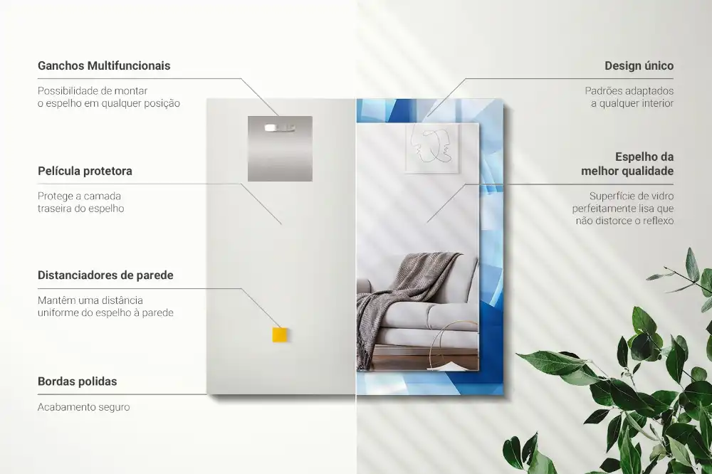 Obdĺžnikové ozdobné zrkadlo Abstraktný tunel