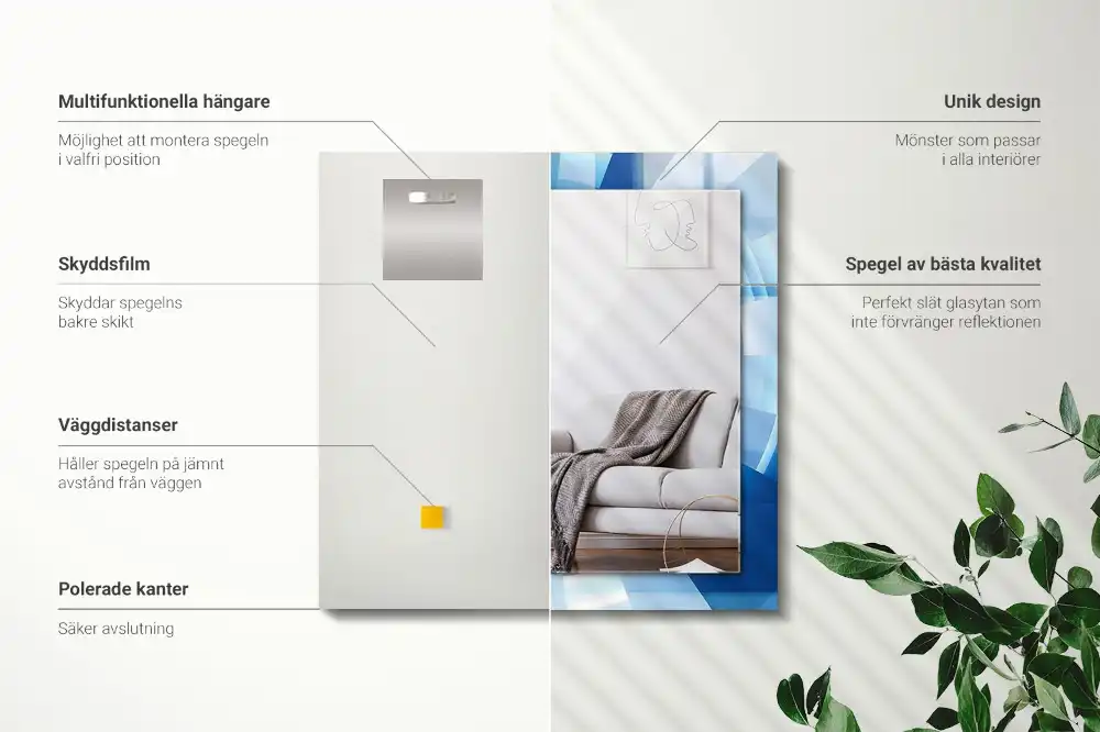 Obdĺžnikové ozdobné zrkadlo Abstraktný tunel