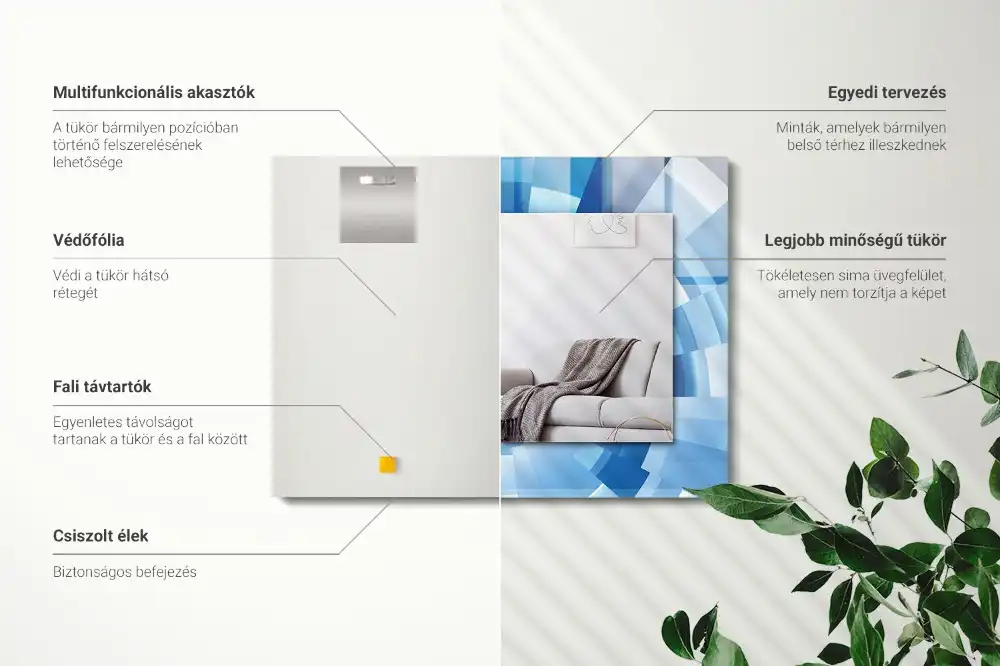 Obdĺžnikové ozdobné zrkadlo Abstraktný tunel