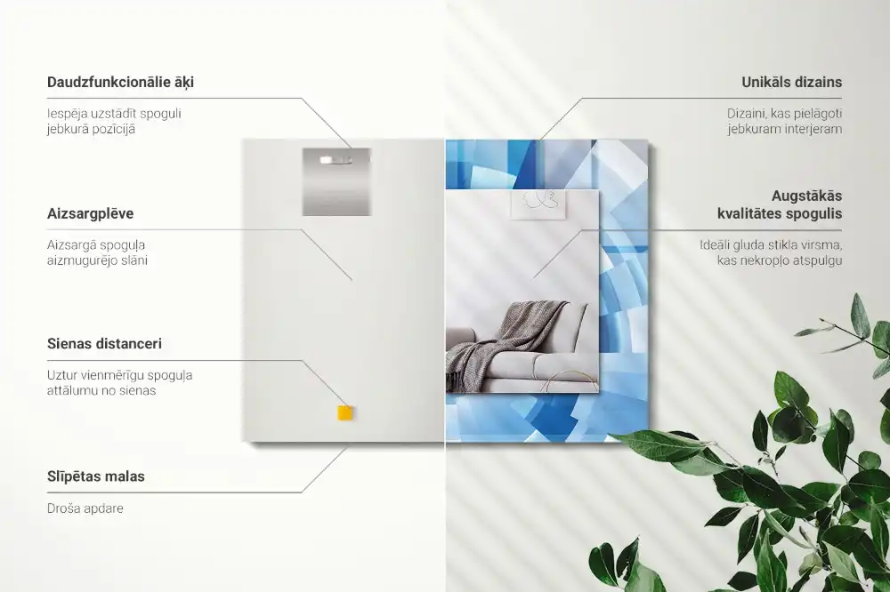 Obdĺžnikové ozdobné zrkadlo Abstraktný tunel