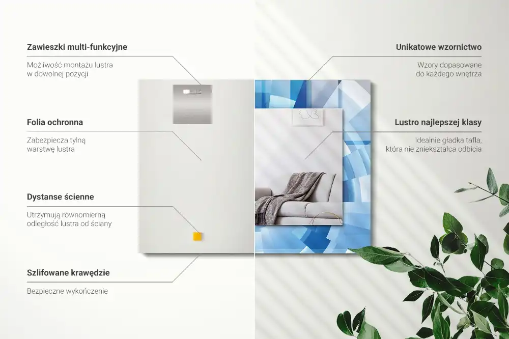 Obdĺžnikové ozdobné zrkadlo Abstraktný tunel