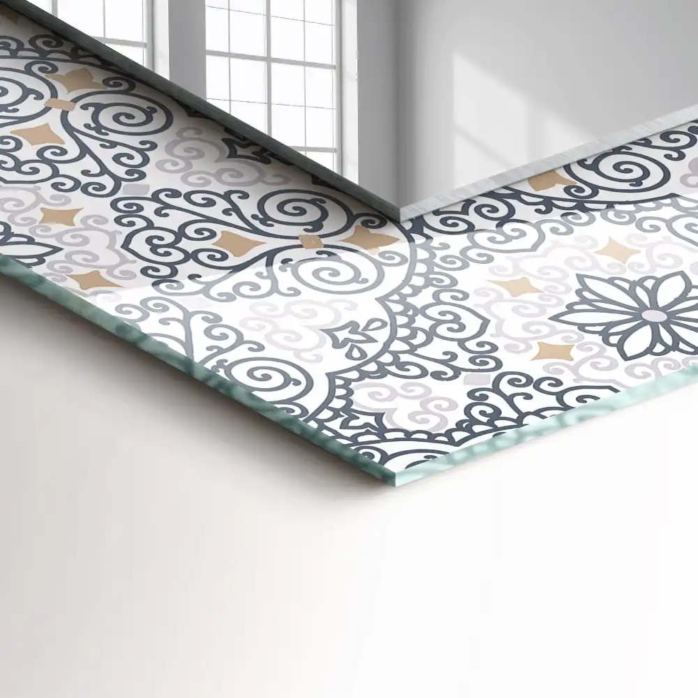 Obdĺžnikové dekoračné zrkadlo Ornamentálny vzor