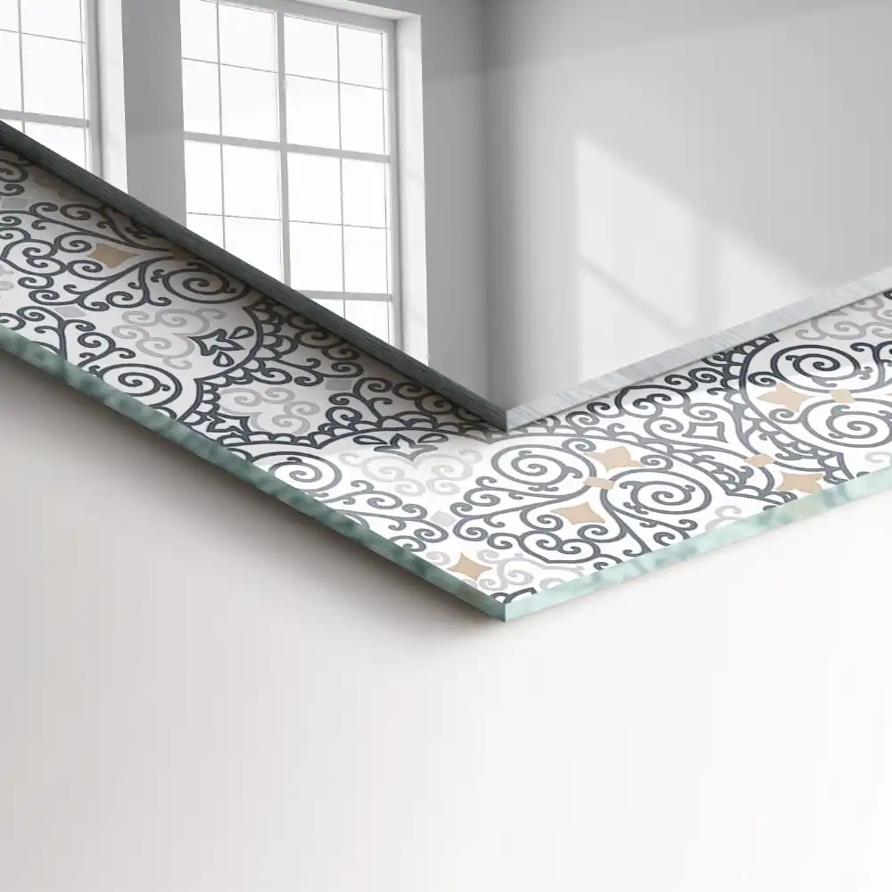 Obdĺžnikové dekoračné zrkadlo Ornamentálny vzor