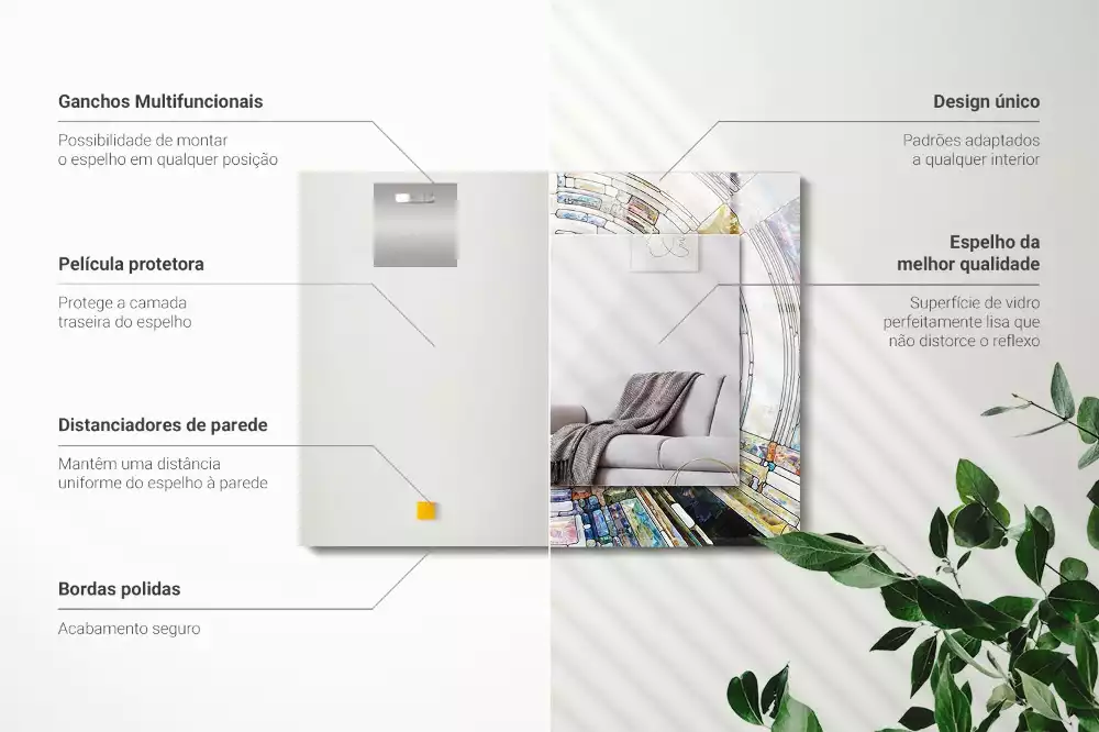 Obdĺžnikové dekoračné zrkadlo Abstraktná mozaika kruhov