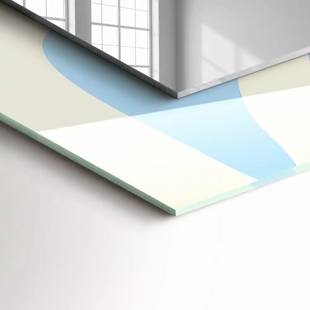 Obdĺžnikové dekoračné zrkadlo Abstraktné vlnité vzory