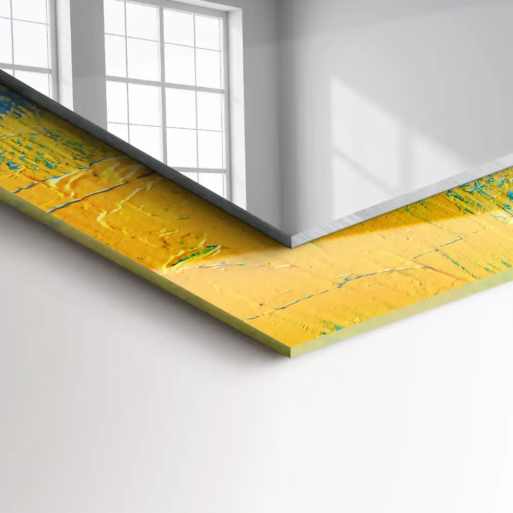 Obdĺžnikové dekoračné zrkadlo Abstraktná olejomaľba