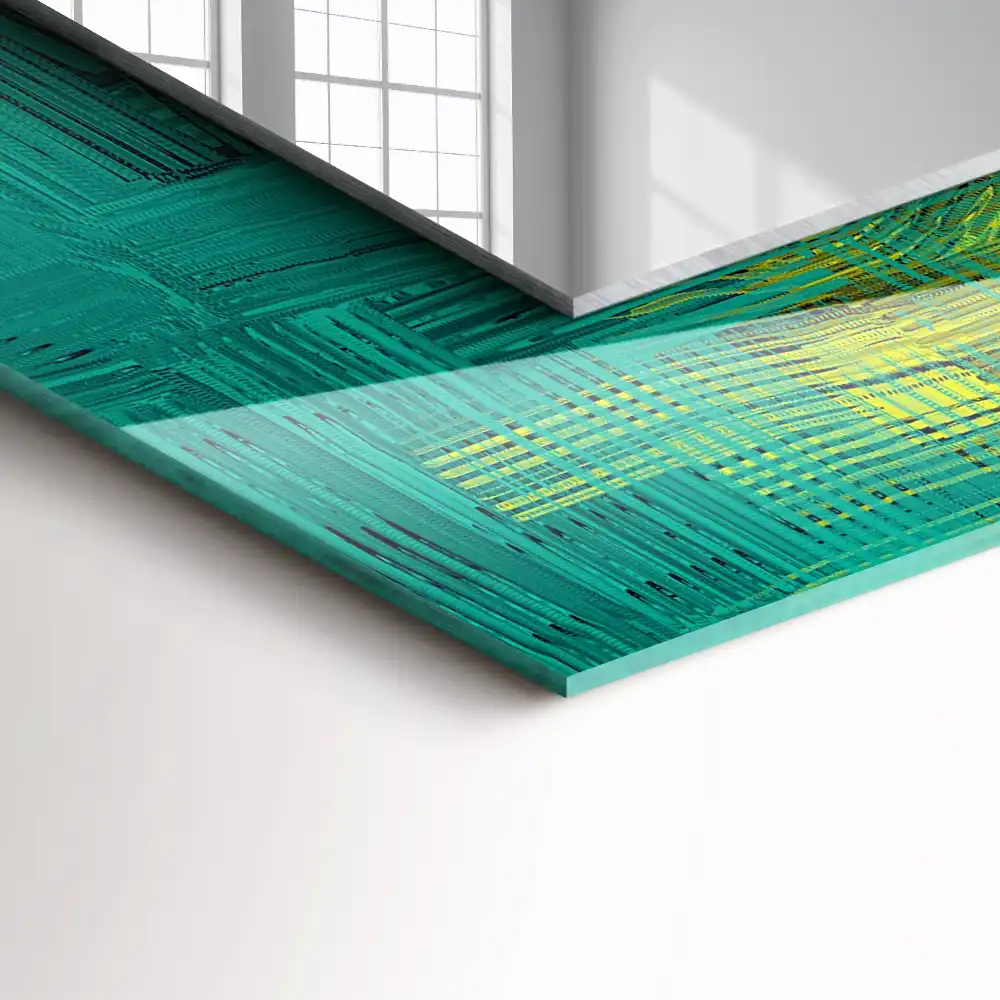 Obdĺžnikové ozdobné zrkadlo Abstraktná kompozícia farieb