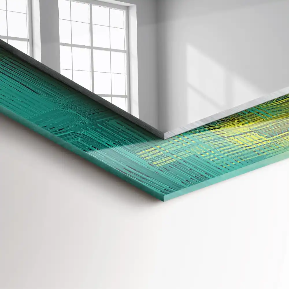 Obdĺžnikové ozdobné zrkadlo Abstraktná kompozícia farieb