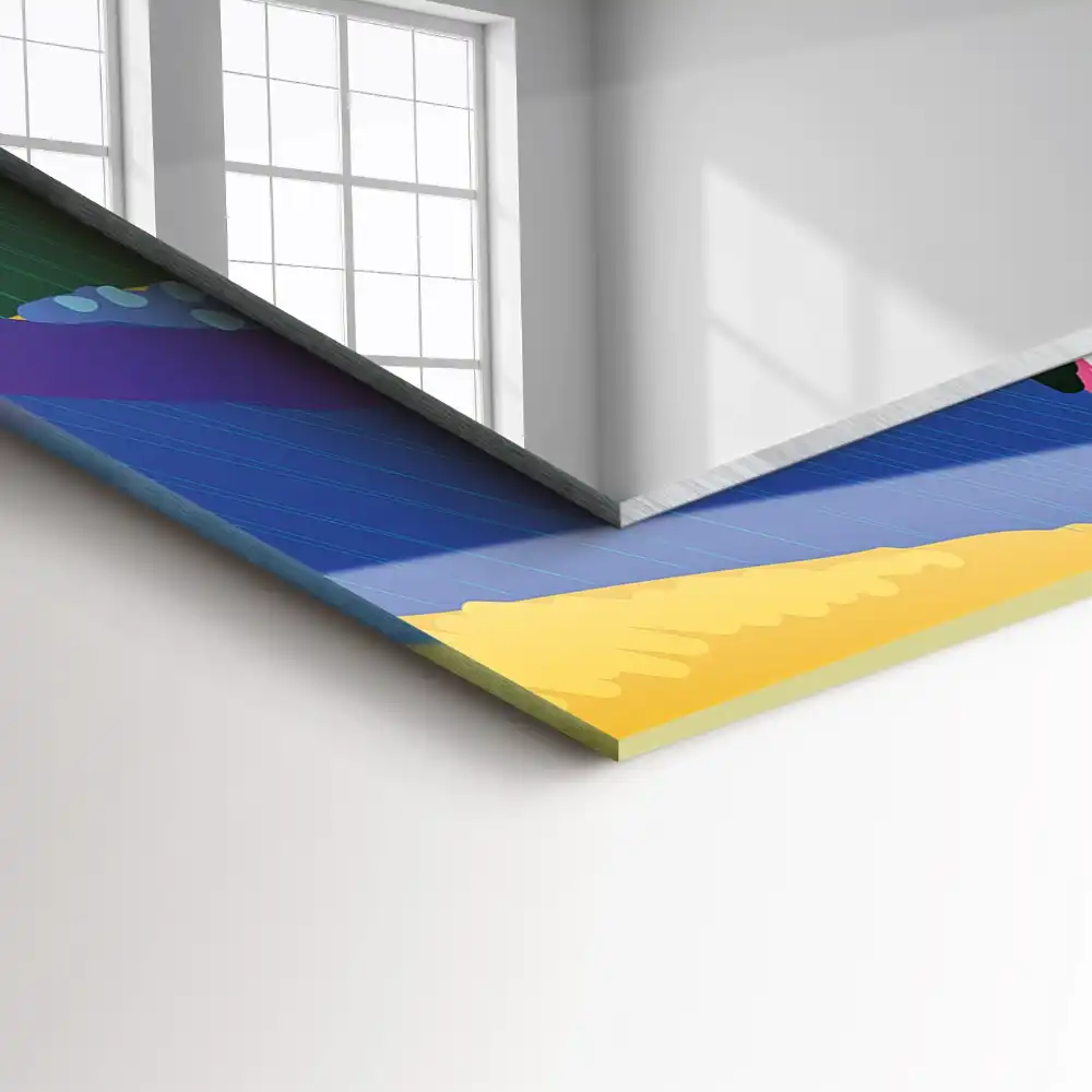 Obdĺžnikové ozdobné zrkadlo Farebný abstraktný vzor