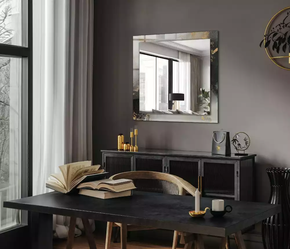 Obdĺžnikové dekoračné zrkadlo Abstraktné moderné umenie