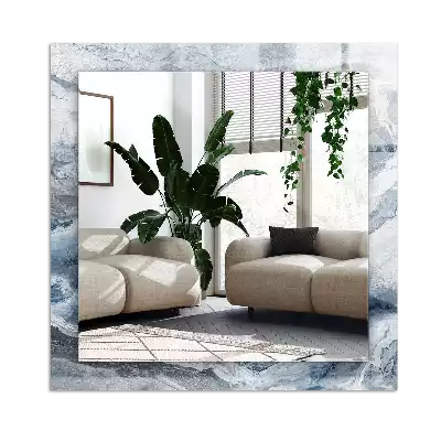 Obdĺžnikové zrkadlo s motívom Mramor v odtieňoch