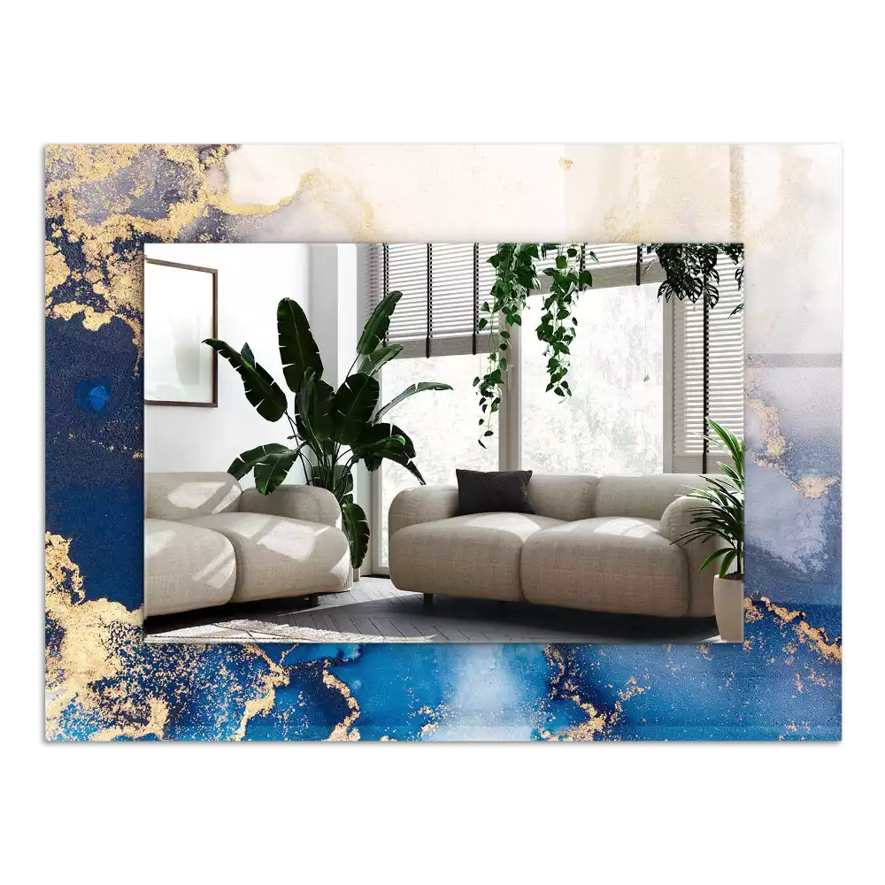 Obdĺžnikové ozdobné zrkadlo Abstraktné plastické umenie