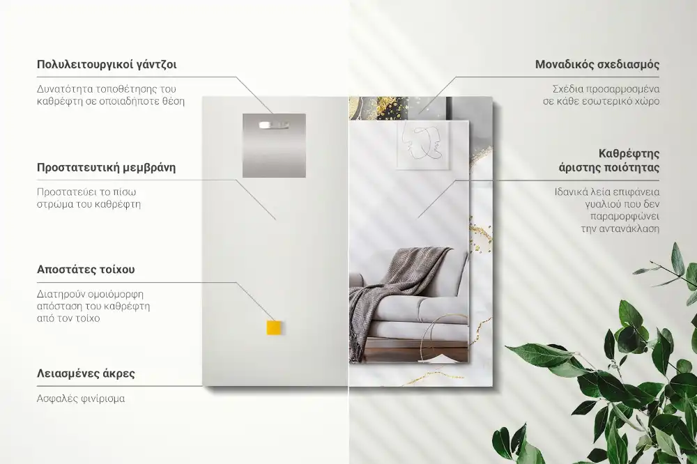 Obdĺžnikové dekoračné zrkadlo Abstraktné zlaté umenie