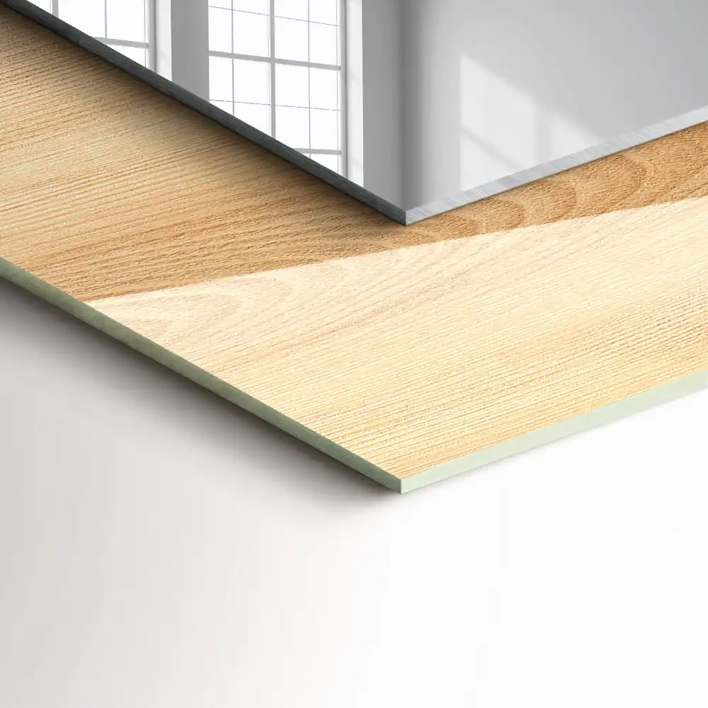 Obdĺžnikové dekoračné zrkadlo Textúra drevenej dosky