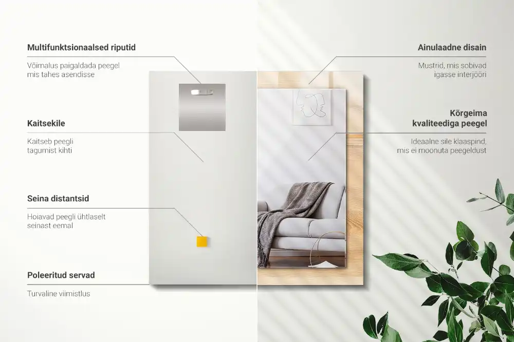 Obdĺžnikové dekoračné zrkadlo Textúra drevenej dosky