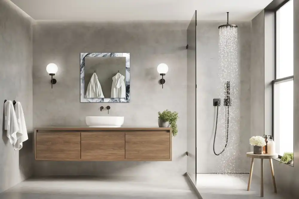 Obdĺžnikové ozdobné zrkadlo Abstraktná maľba kompozícia