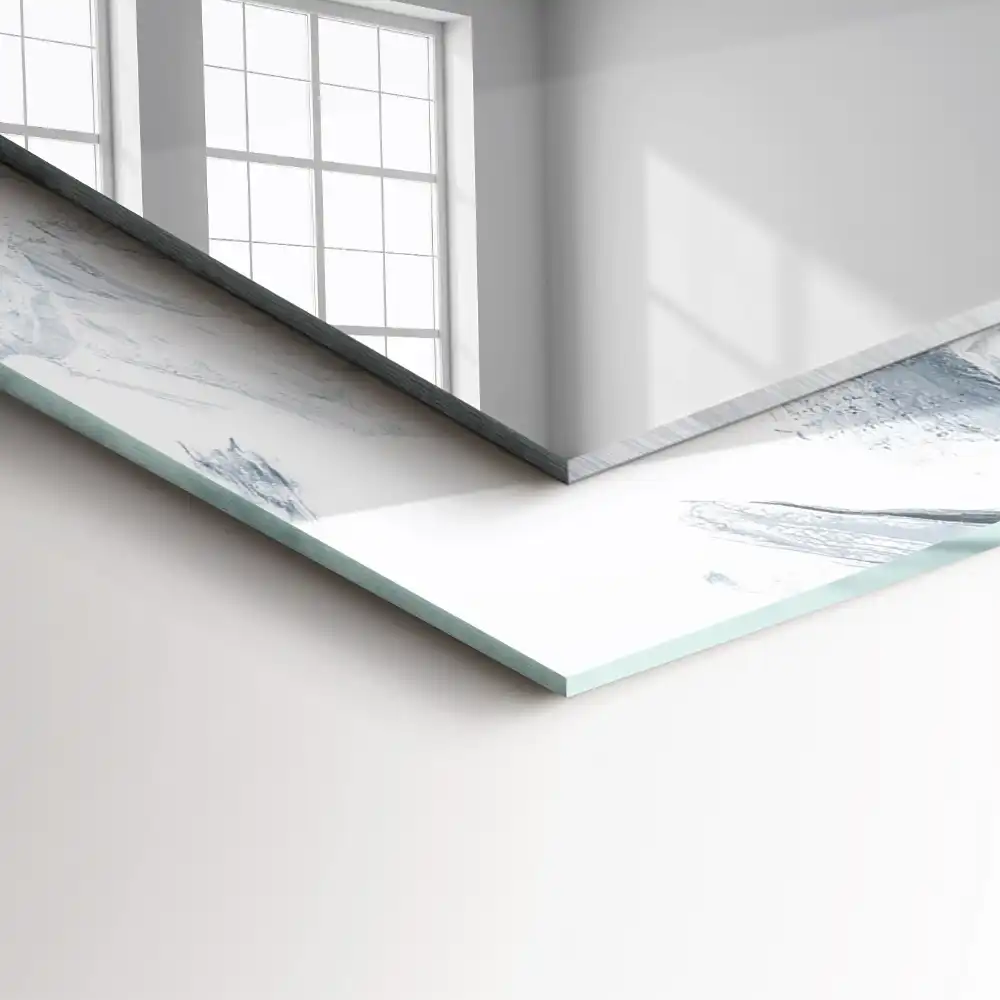 Obdĺžnikové ozdobné zrkadlo Abstraktná maľba kompozícia