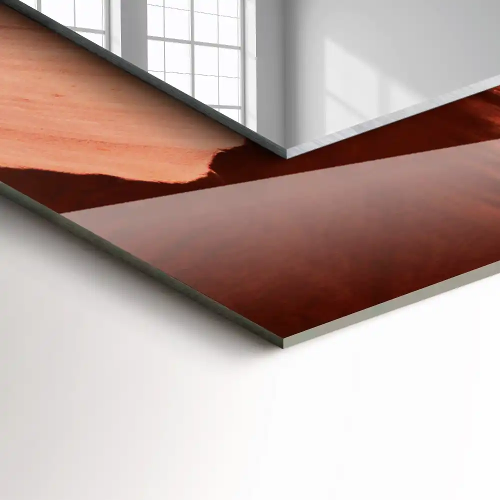 Obdĺžnikové ozdobné zrkadlo Skaly púštneho kaňonu