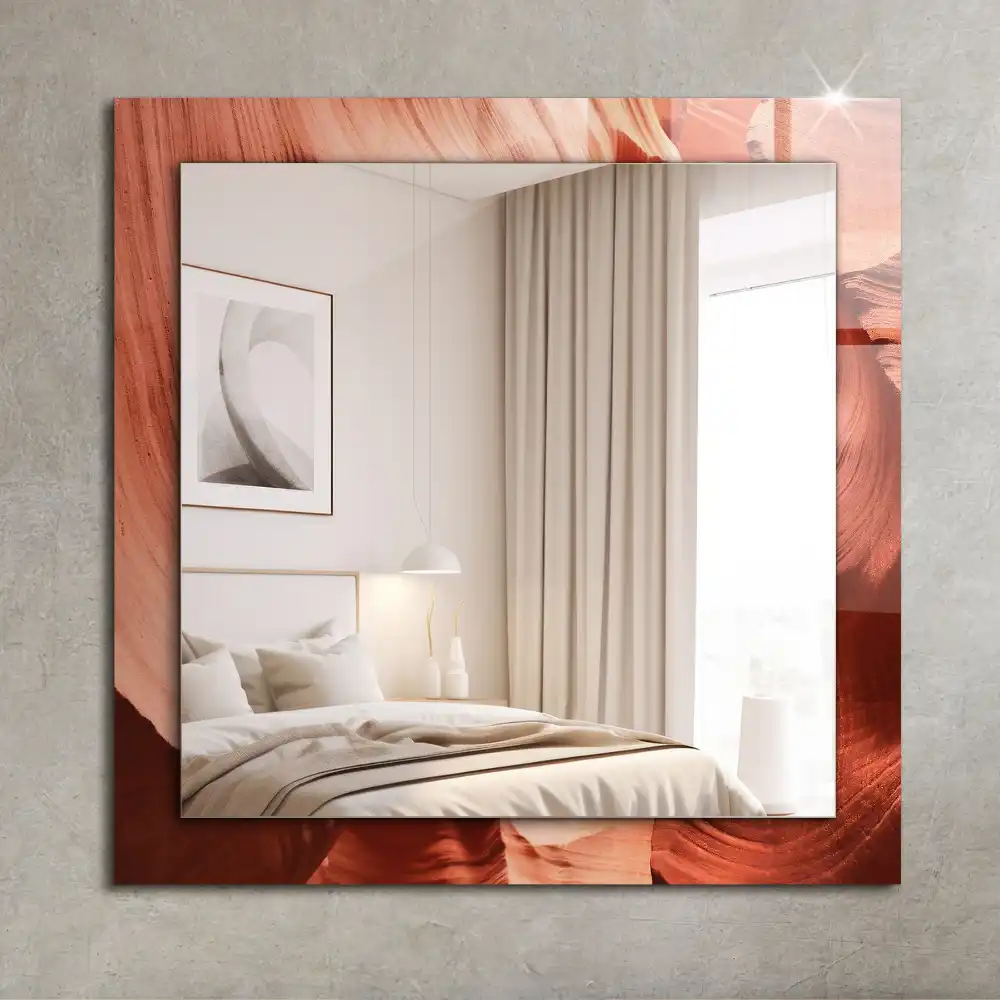 Obdĺžnikové ozdobné zrkadlo Skaly púštneho kaňonu