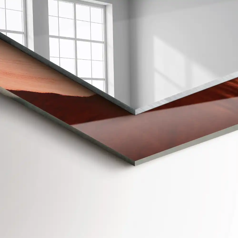 Obdĺžnikové ozdobné zrkadlo Skaly púštneho kaňonu