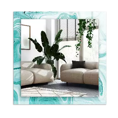 Obdĺžnikové dekoračné zrkadlo Abstraktný mramorový vzor