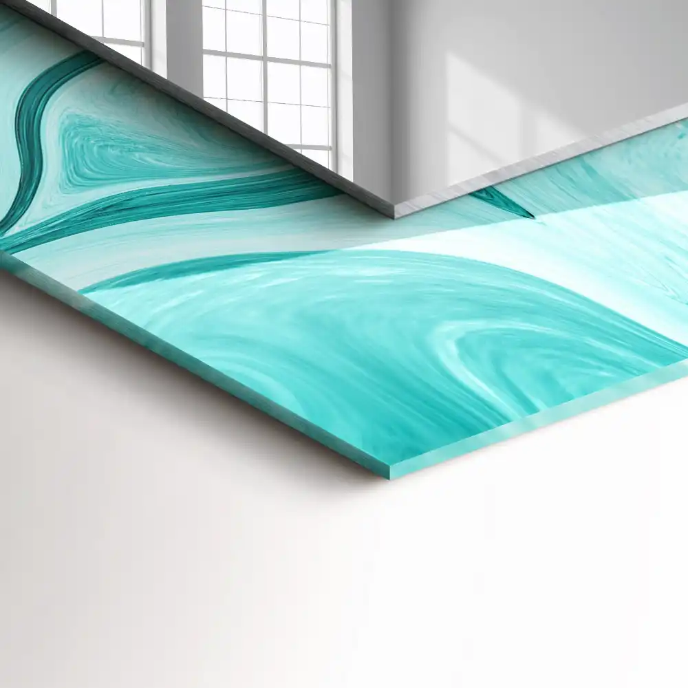 Obdĺžnikové dekoračné zrkadlo Abstraktný mramorový vzor