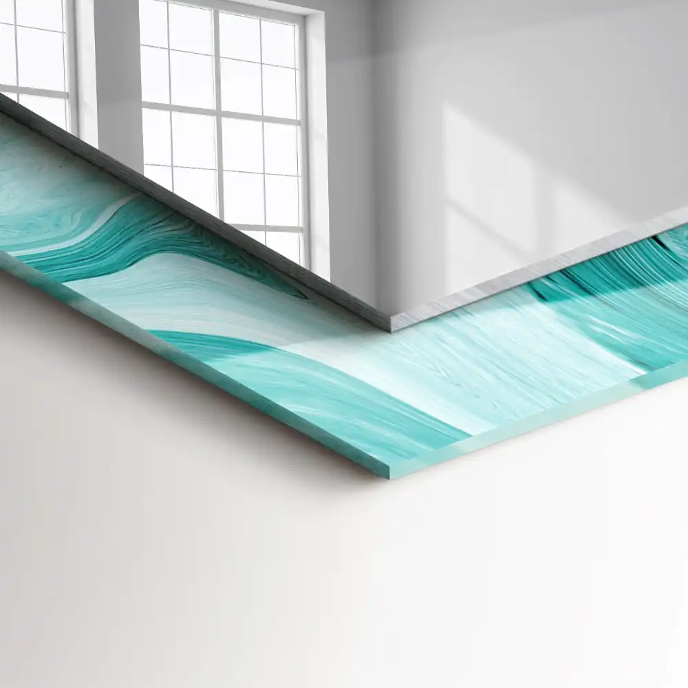 Obdĺžnikové dekoračné zrkadlo Abstraktný mramorový vzor