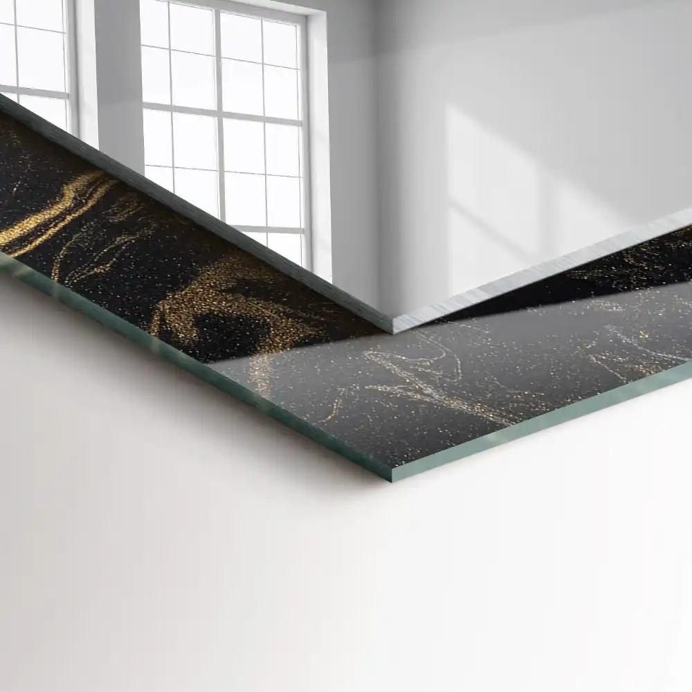 Obdĺžnikové dekoračné zrkadlo Abstraktný mramorový vzor