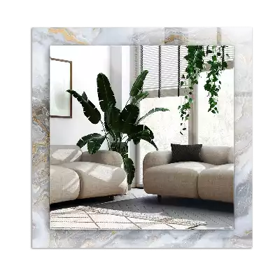 Obdĺžnikové ozdobné zrkadlo Mramorový vzor textúry