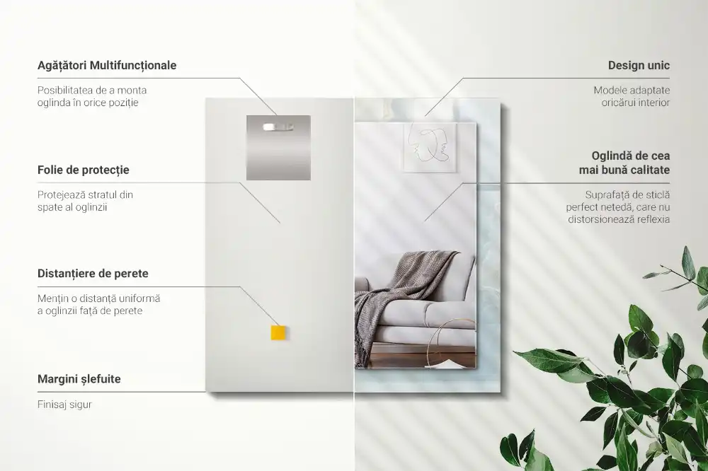 Obdĺžnikové zrkadlo s motívom Modrý ónyxový mramor