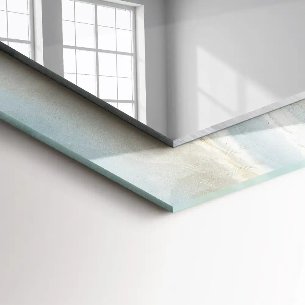 Obdĺžnikové zrkadlo s motívom Modrý ónyxový mramor