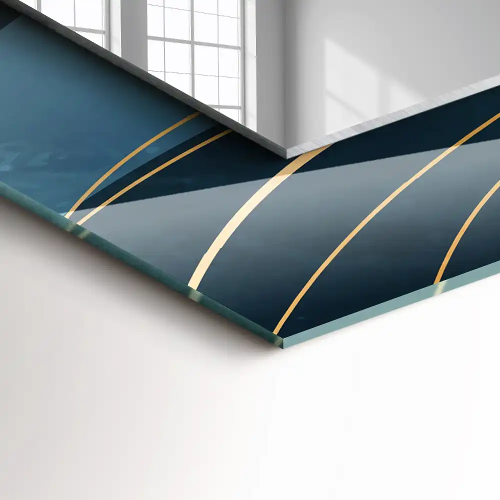 Obdĺžnikové ozdobné zrkadlo Abstraktné čiary