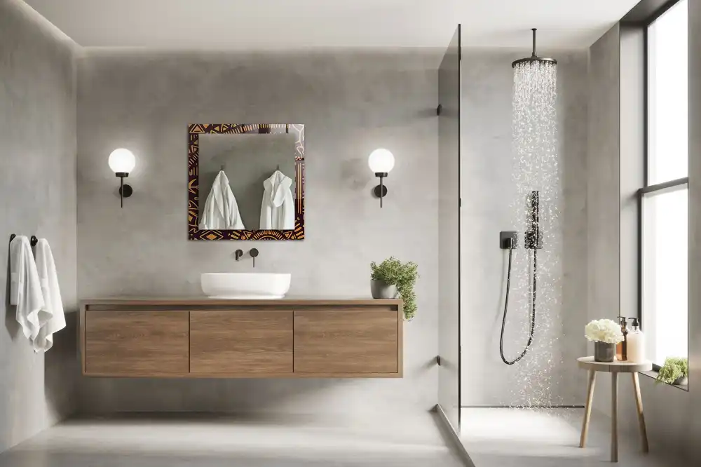 Obdĺžnikové dekoračné zrkadlo Etnický vzor