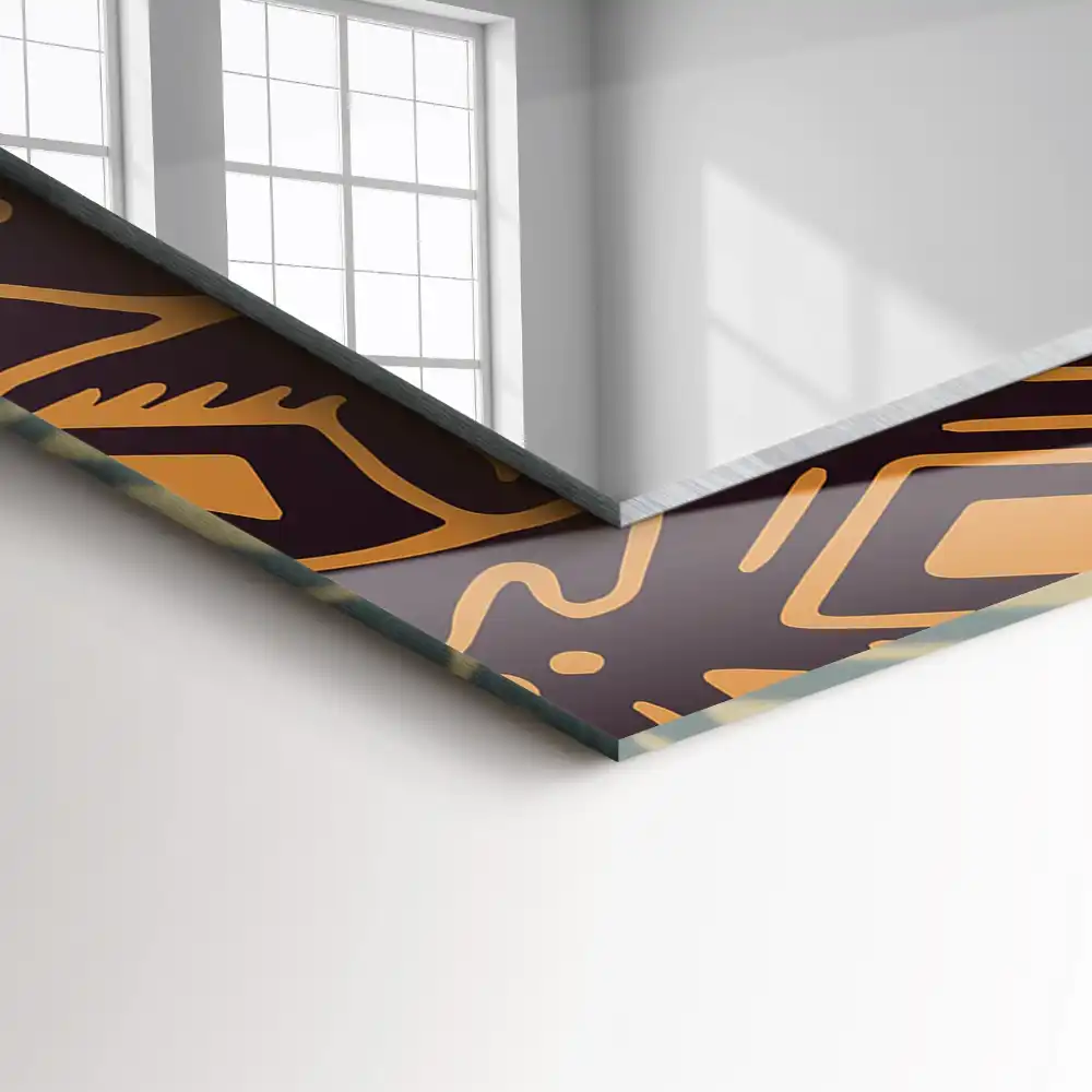 Obdĺžnikové dekoračné zrkadlo Etnický vzor