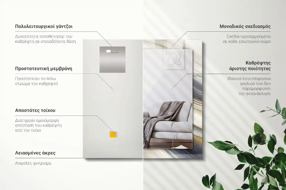 Obdĺžnikové ozdobné zrkadlo Abstraktné farebné vlny