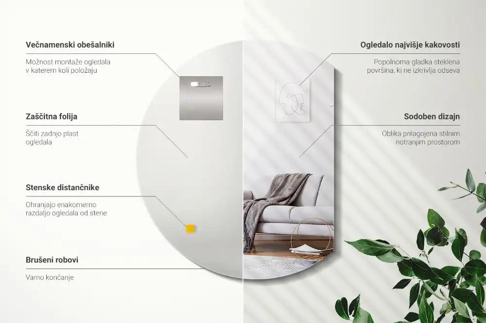 Zrkadlo s vyrezanou stranou originálne príslušenstvo