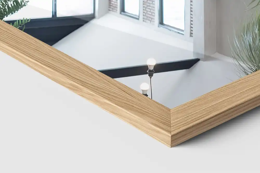 Zrkadlo stojace v dubovom ráme