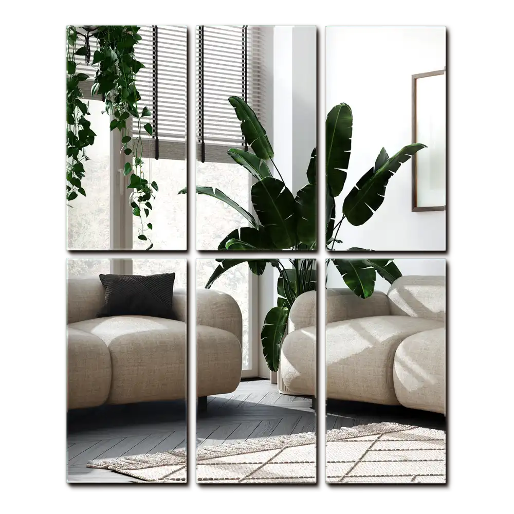 Zrkadlové kachličky obdĺžnikové samolepiace